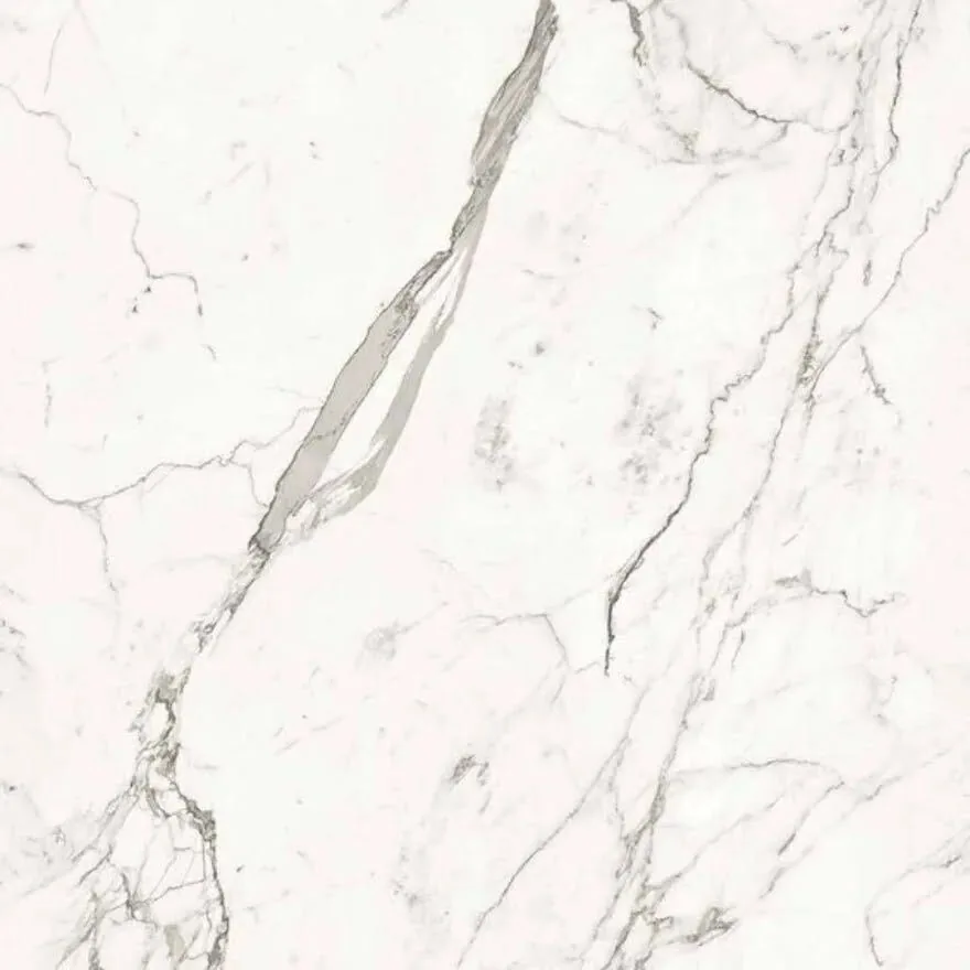 Statuario marble: bright white with bold grey veining